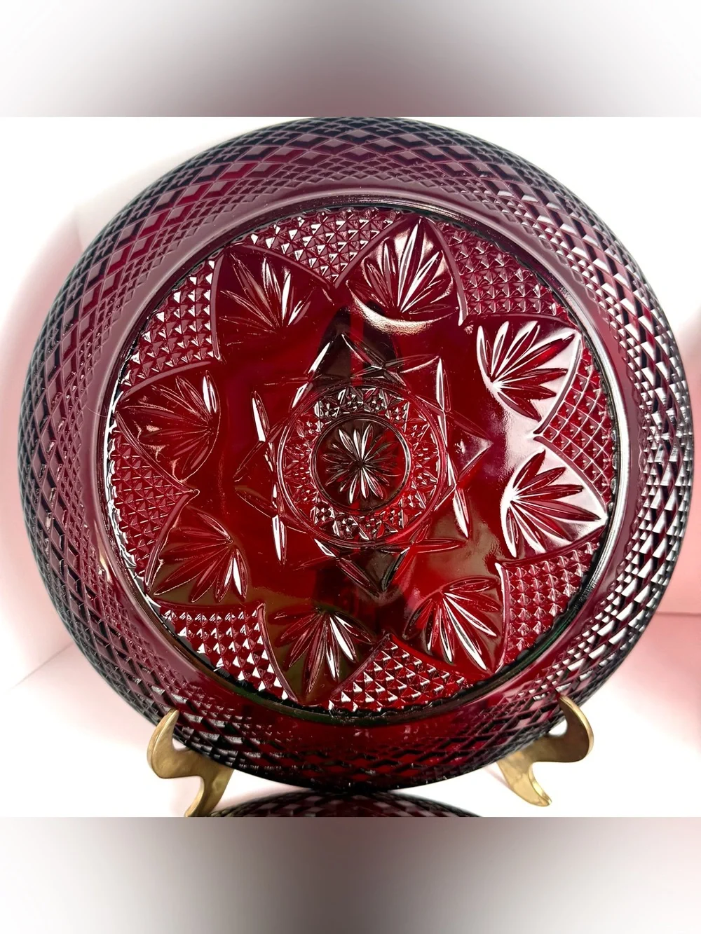 4 VTG Luminarc Cristal D'Arques Durand Ruby Red Glass 10